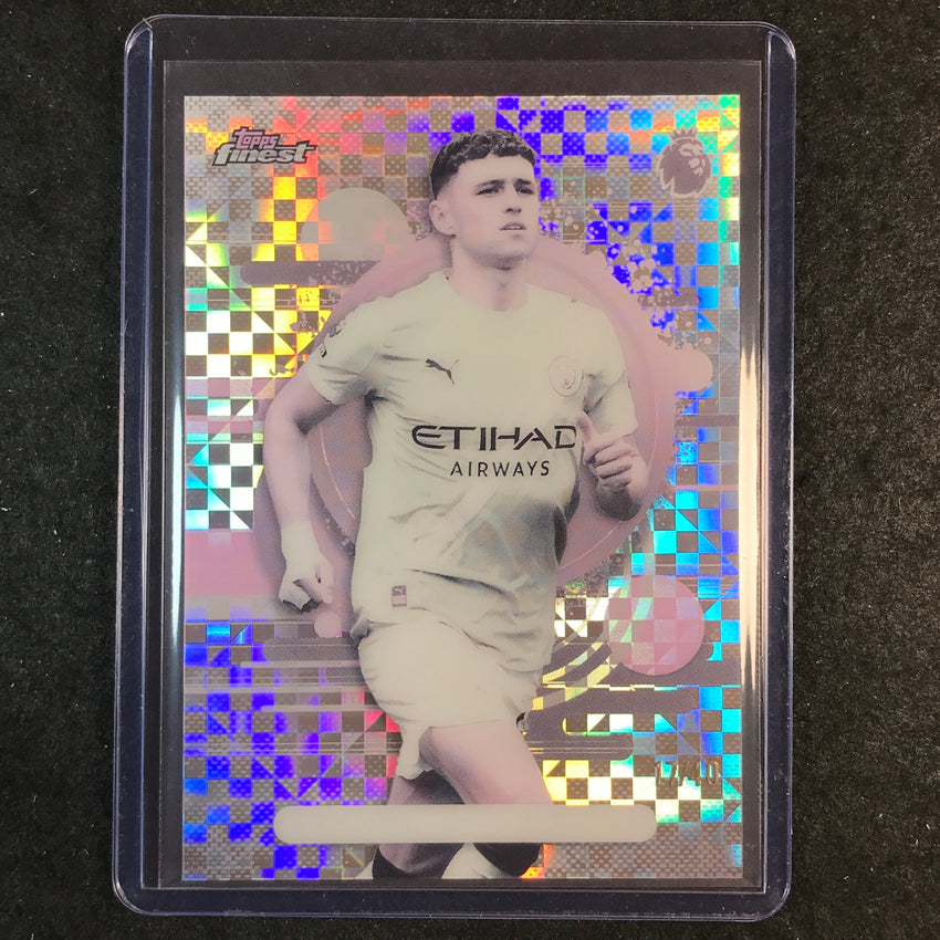 2026 Topps Finest Premier League PHIL FODEN Uncommon Pearl Checker 17/40 #167