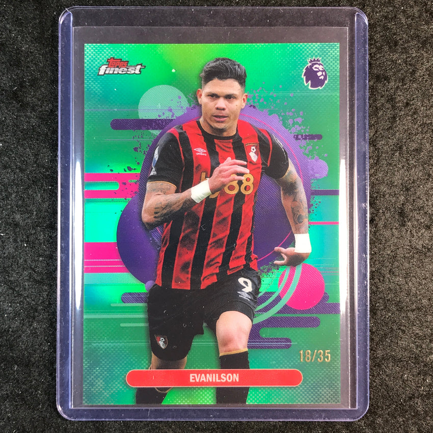 2026 Topps Finest Premier League EVANILSON Uncommon Green 18/35 #105