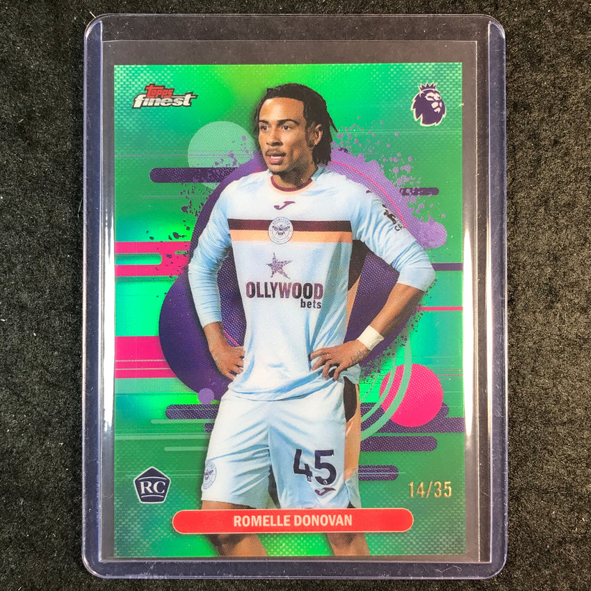 2026 Topps Finest Premier League ROMELLE DONOVAN Rookie Green 14/35 #126