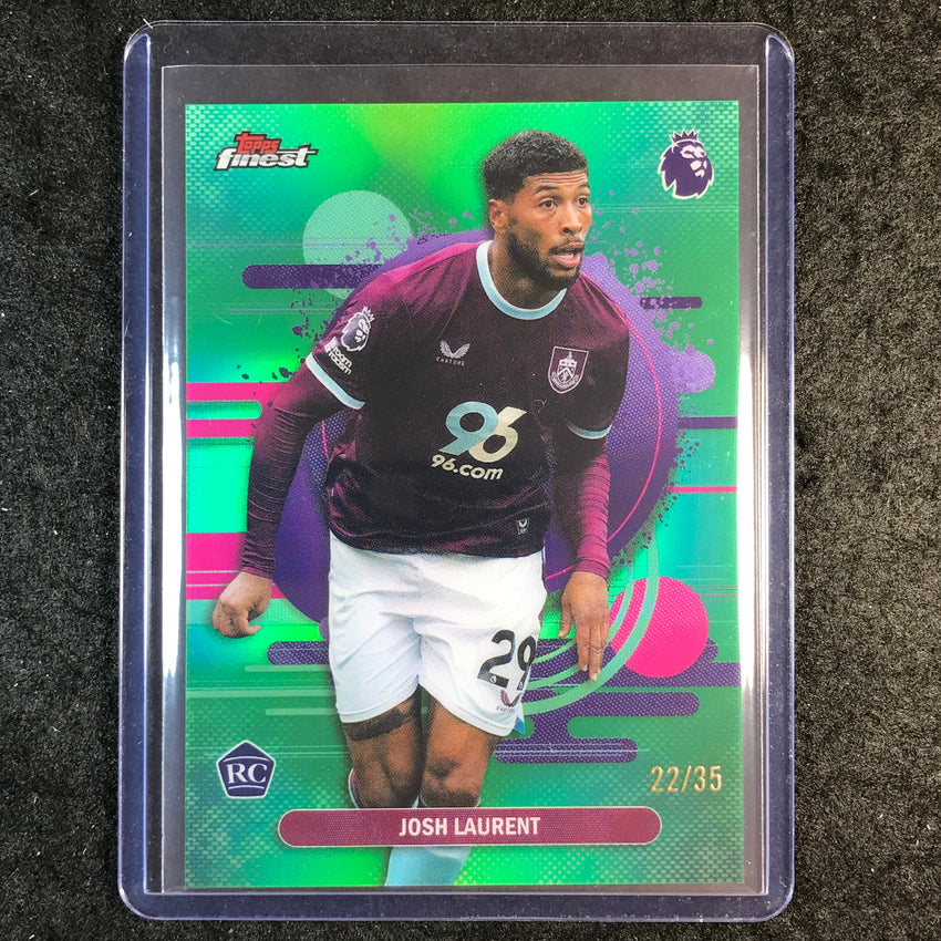 2026 Topps Finest Premier League JOSH LAURENT Rookie Uncommon Green 22/35 #134