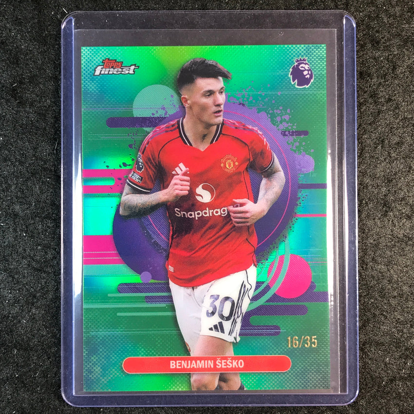 2026 Topps Finest Premier League BENJAMIN SESKO Uncommon Green 16/35 #168