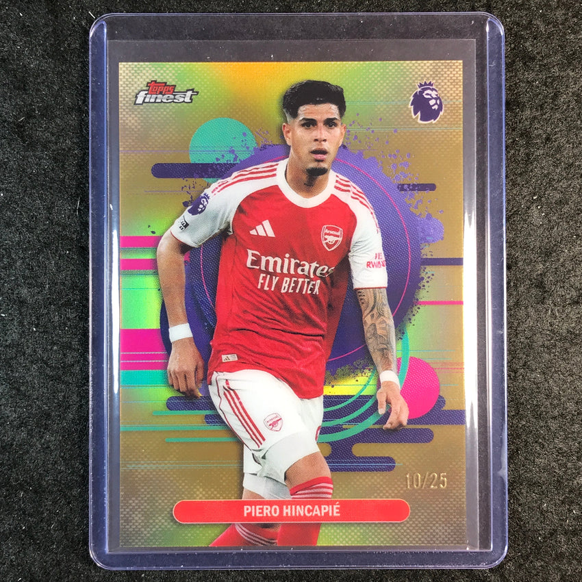 2026 Topps Finest Premier League PIERO HINCAPIE Uncommon Gold 10/25 #113