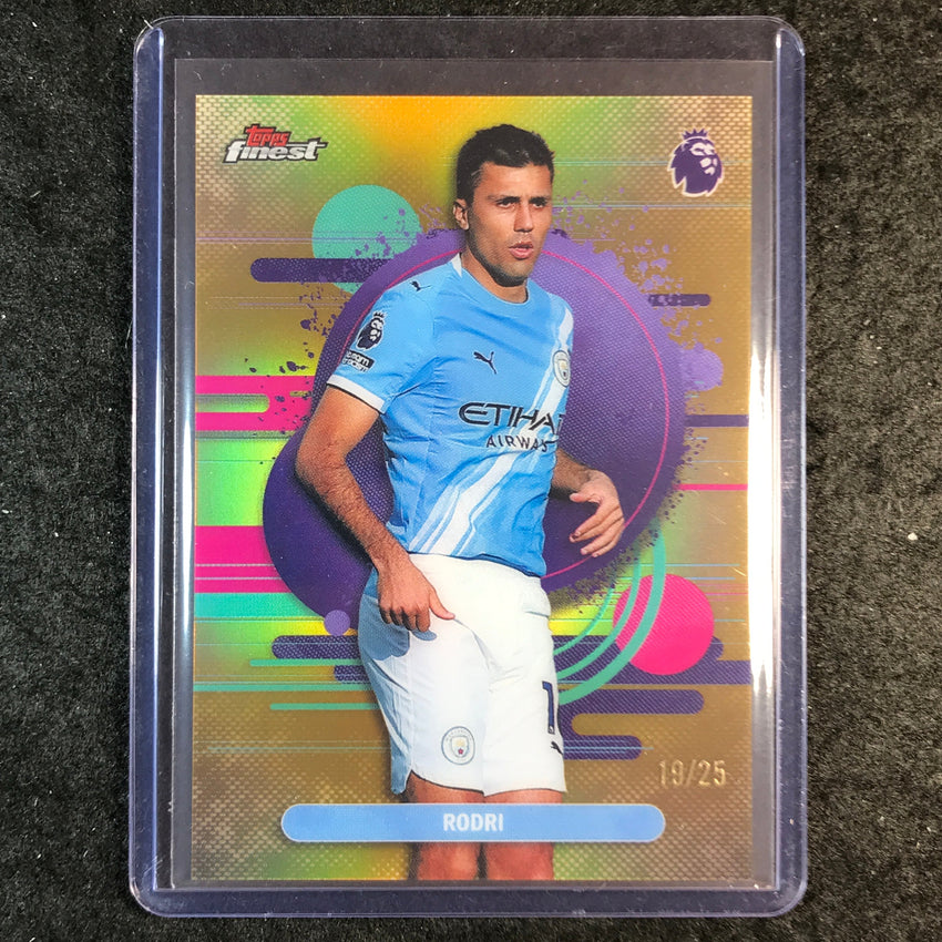 2026 Topps Finest Premier League RODRI Uncommon Gold 19/25 #162