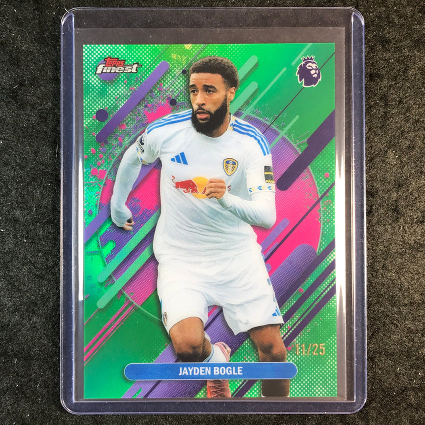 2026 Topps Finest Premier League JAYDEN BOGLE Rare Green 11/25 #256