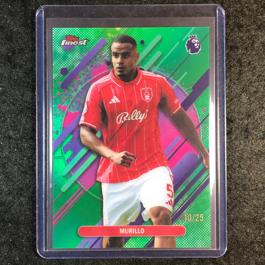 2026 Topps Finest Premier League MURILLO Rare Green 10/25 #285