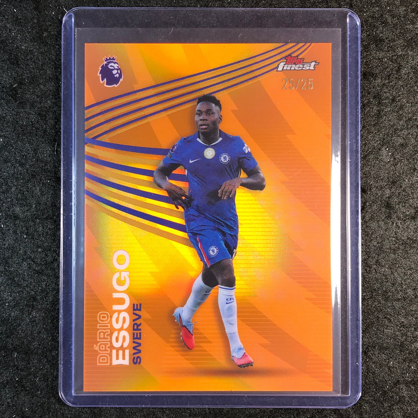 2026 Topps Finest Premier League DARIO ESSUGO Swerve Orange 25/25 #13