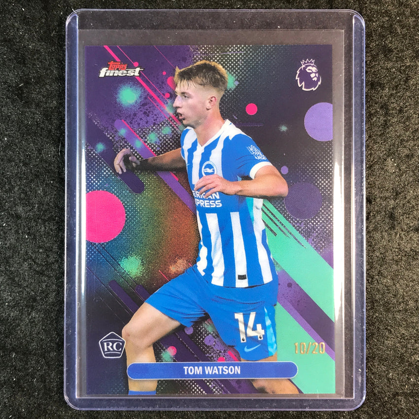 2026 Topps Finest Premier League TOM WATSON Rookie Common Black 10/20 #16