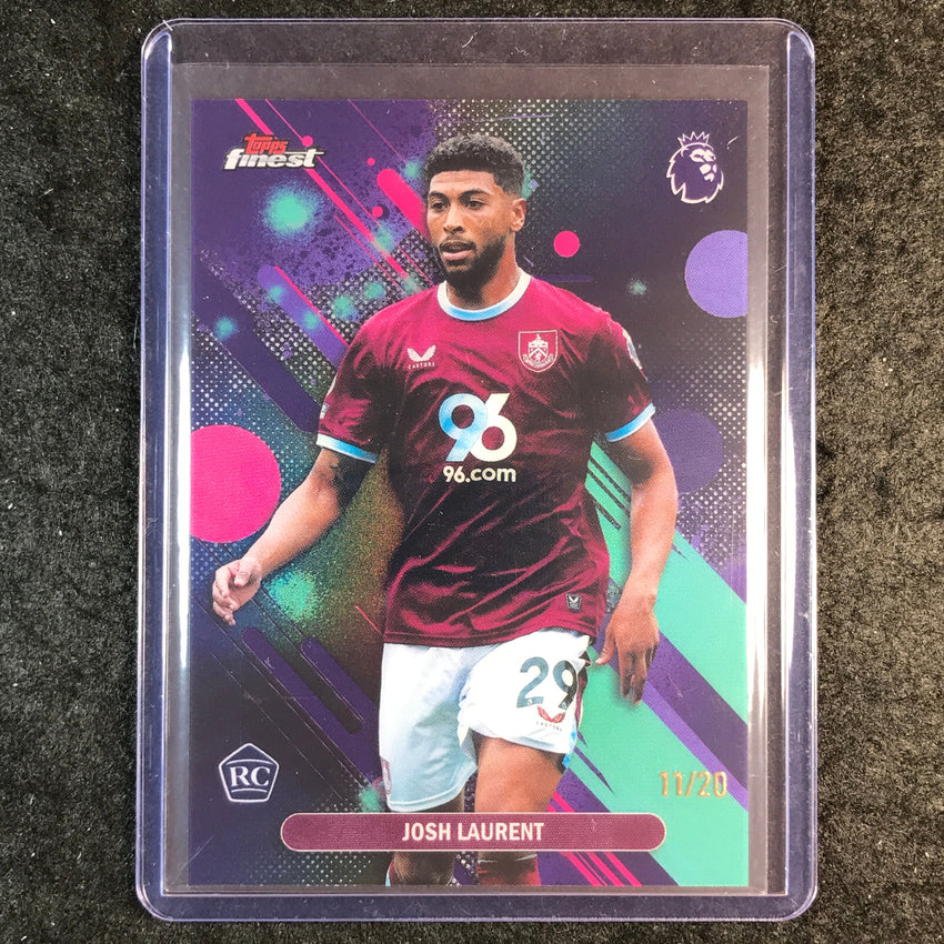 2026 Topps Finest Premier League JOSH LAURENT Rookie Common Black 11/20 #27