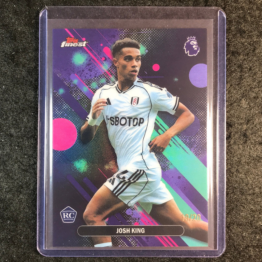 2026 Topps Finest Premier League JOSH KING Rookie Common Black 19/20 #46