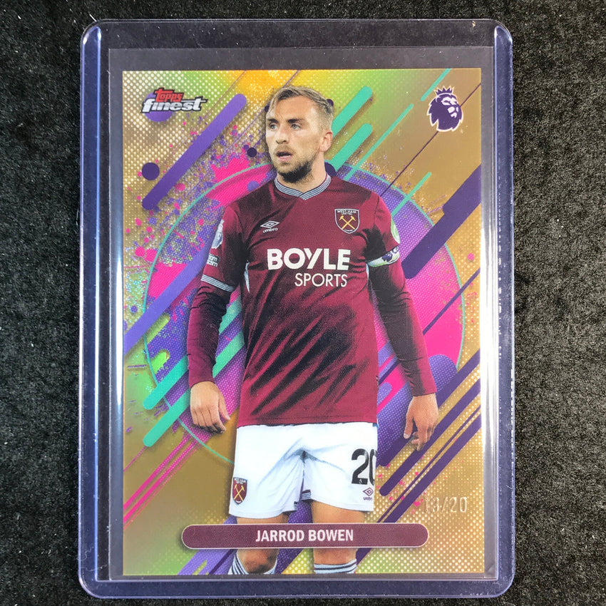 2026 Topps Finest Premier League JARROD BOWEN Rare Gold 13/20 #295