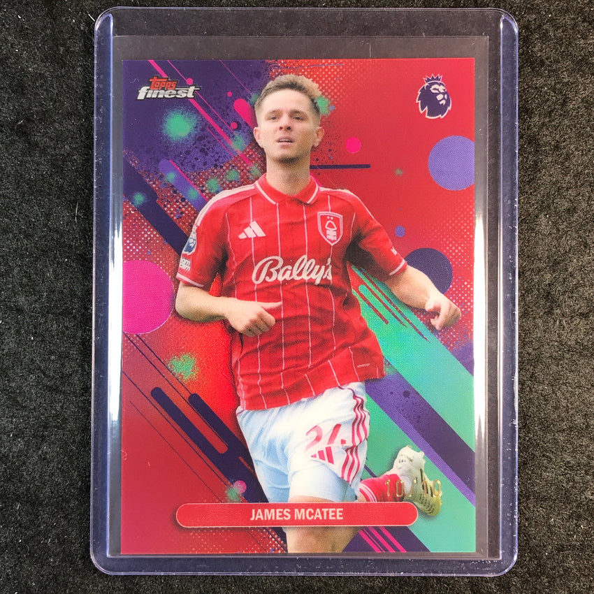 2026 Topps Finest Premier League JAMES MCATEE Common Red 10/10 #79