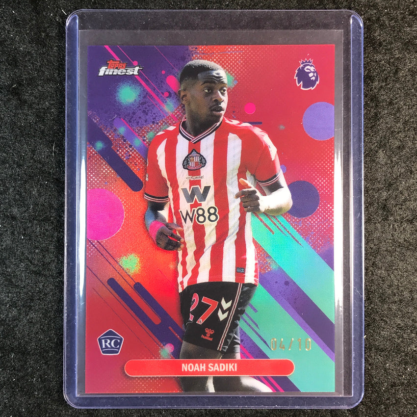 2026 Topps Finest Premier League NOAH SADIKI Common Red 4/10 #84