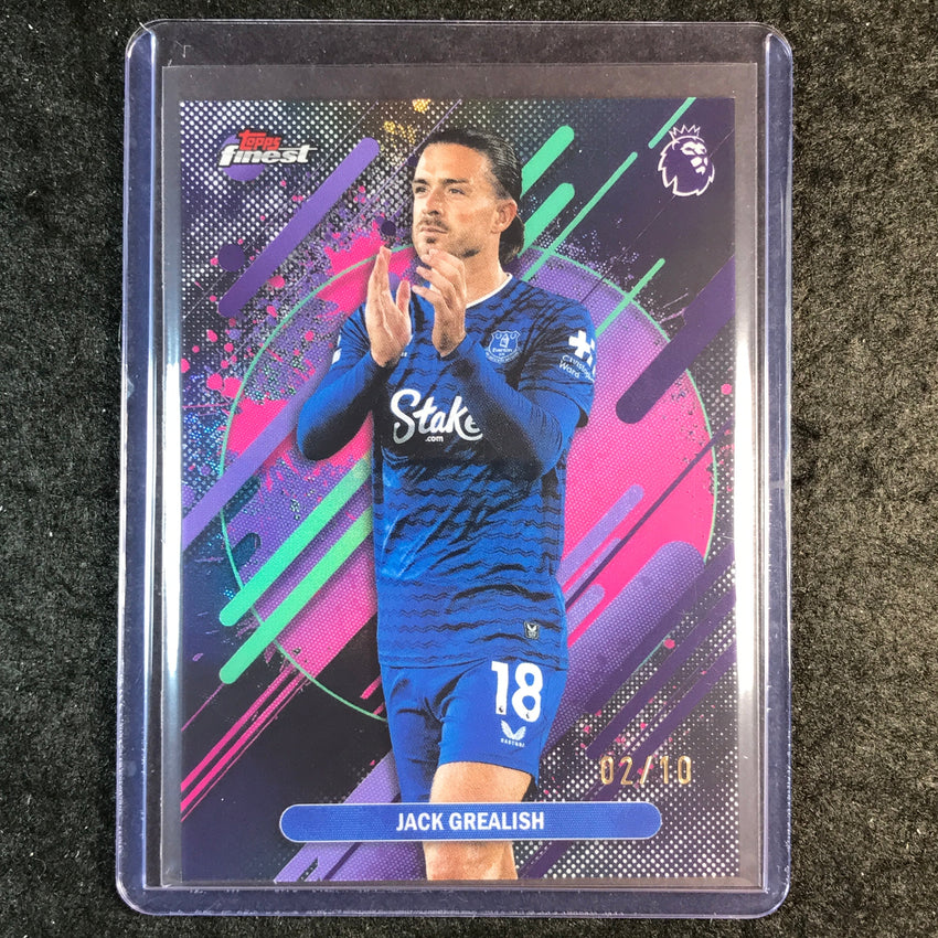 2026 Topps Finest Premier League JACK GREALISH Rare Black 2/10 #243