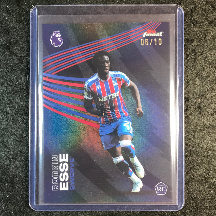 2026 Topps Finest Premier League ROMAIN ESSE Swerve Rookie Black 6/10 #16
