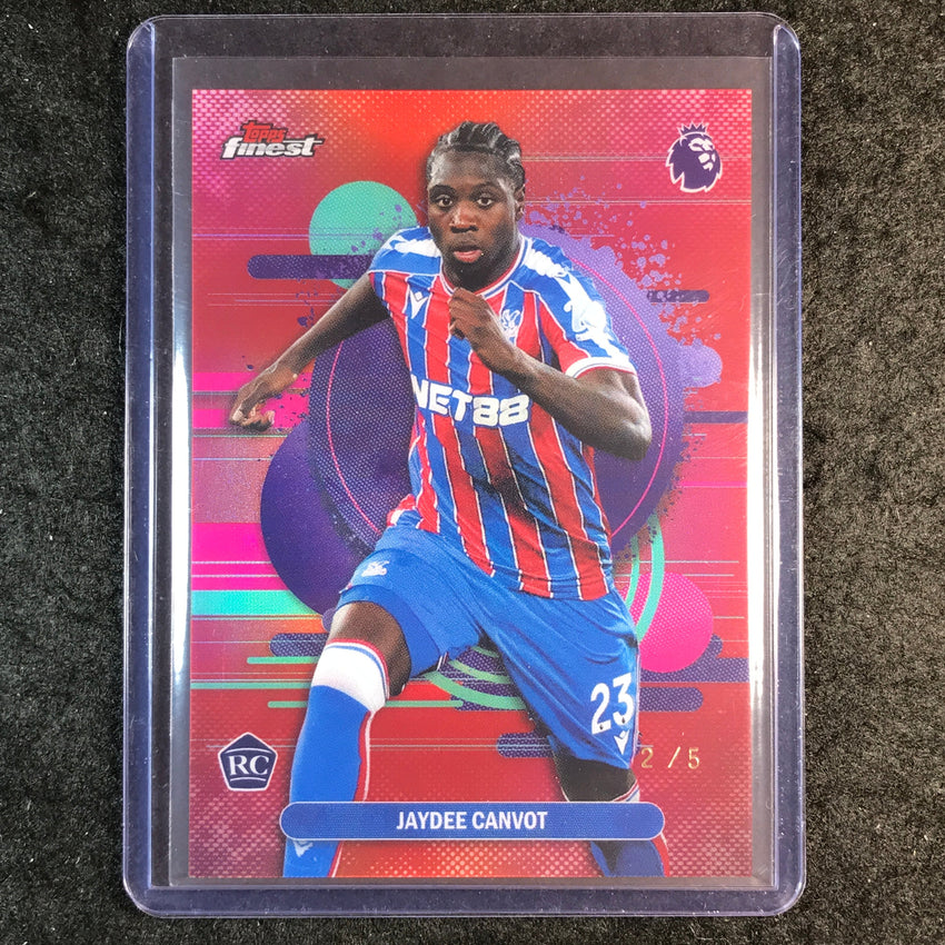 2026 Topps Finest Premier League JAYDEE CANVOT Rookie Uncommon Red 2/5 #110