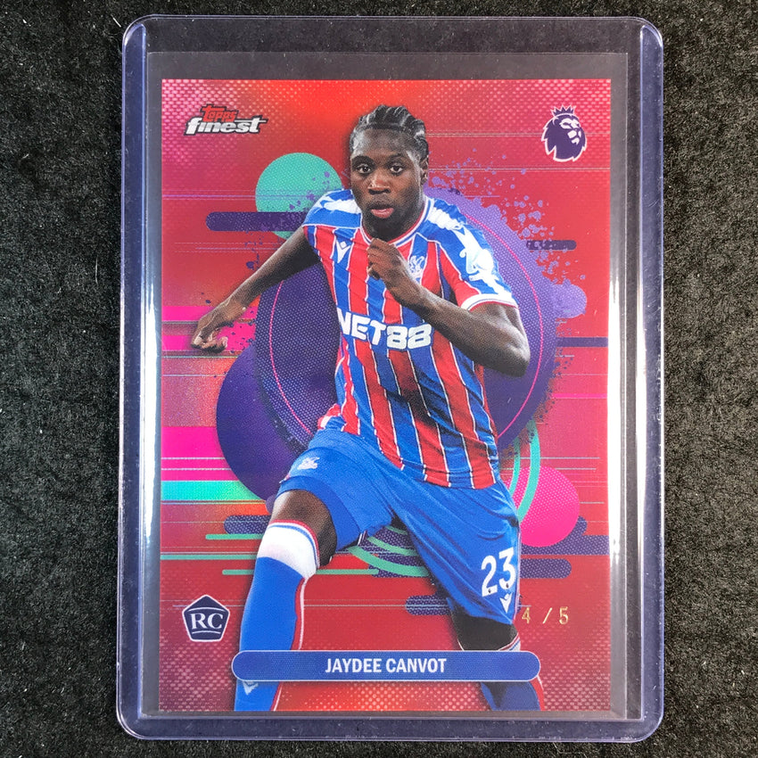 2026 Topps Finest Premier League JAYDEE CANVOT Rookie Uncommon Red 4/5 #110