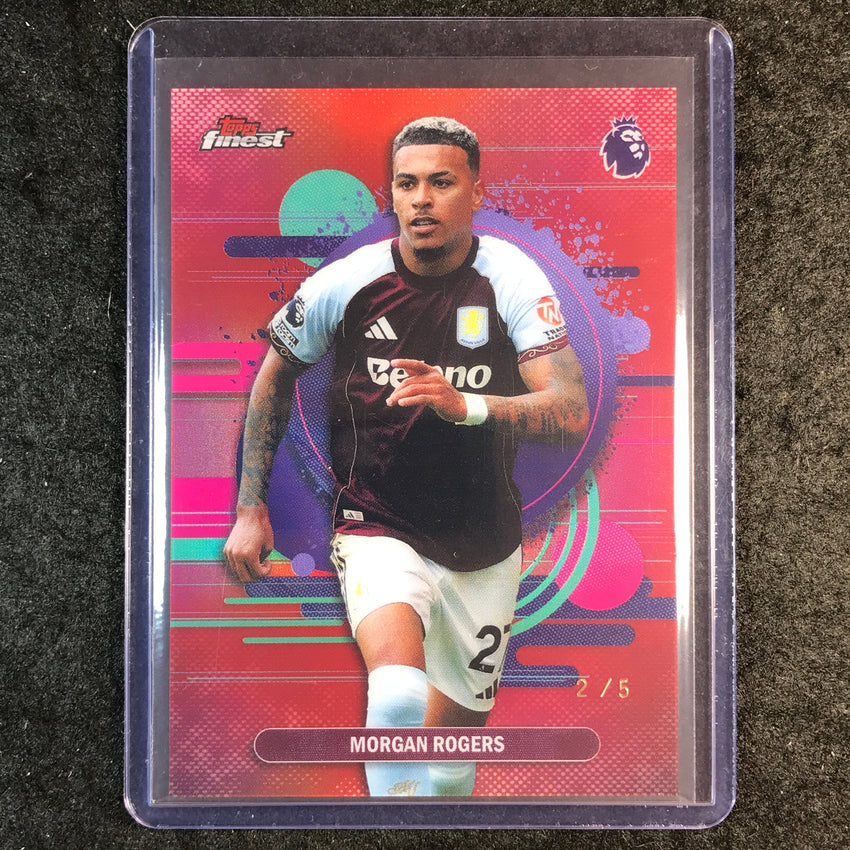 2026 Topps Finest Premier League MORGAN ROGERS Uncommon Red 2/5 #117