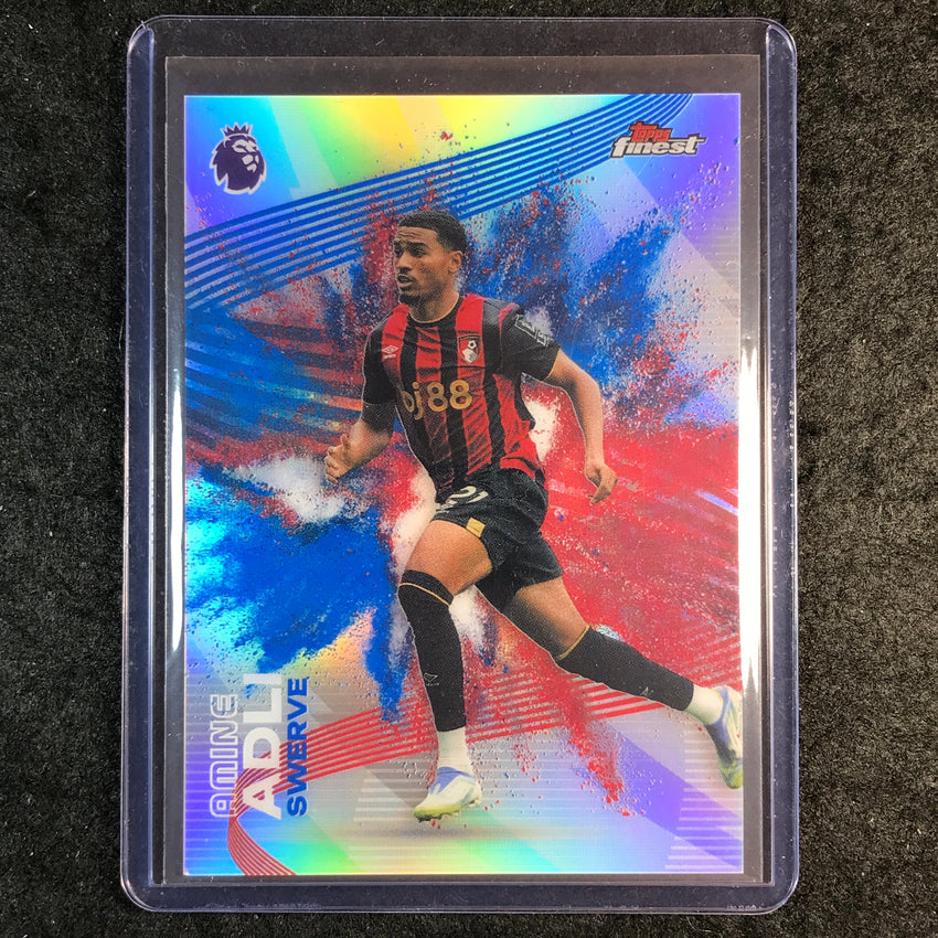 2026 Topps Finest Premier League AMINE ADLI Swerve Fusion Red Blue SP #2