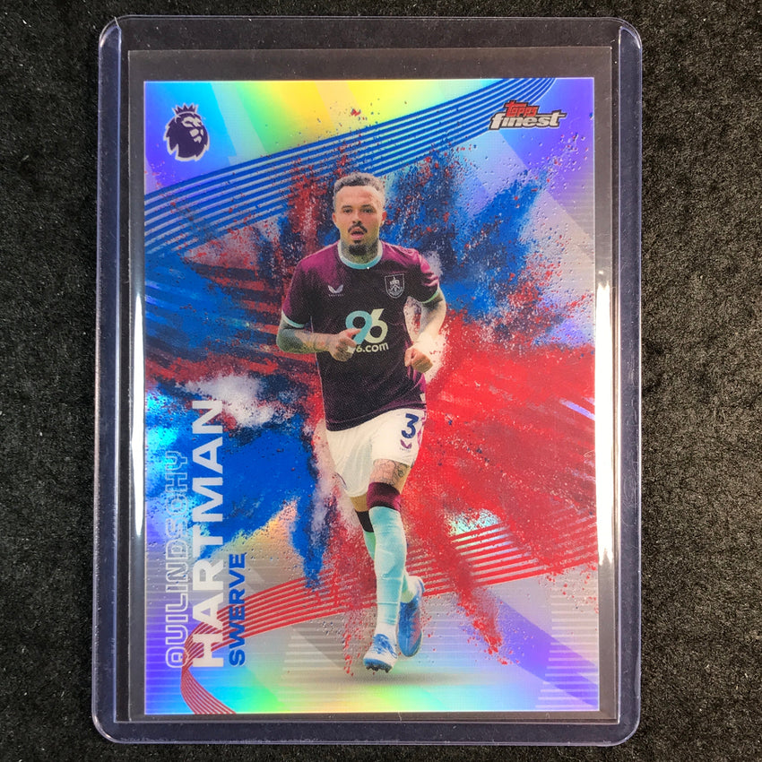 2026 Topps Finest Premier League QUILINDSCHY HARTMAN Swerve Fusion Red Blue #12