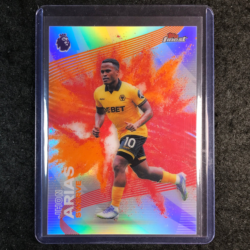 2026 Topps Finest Premier League JHON ARIAS Swerve Fusion Orange Red SP #39