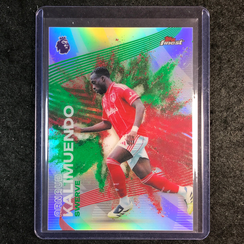 2026 Topps Finest Premier League ARNAUD KLIMUENDO Swerve Fusion Green Red SP #31