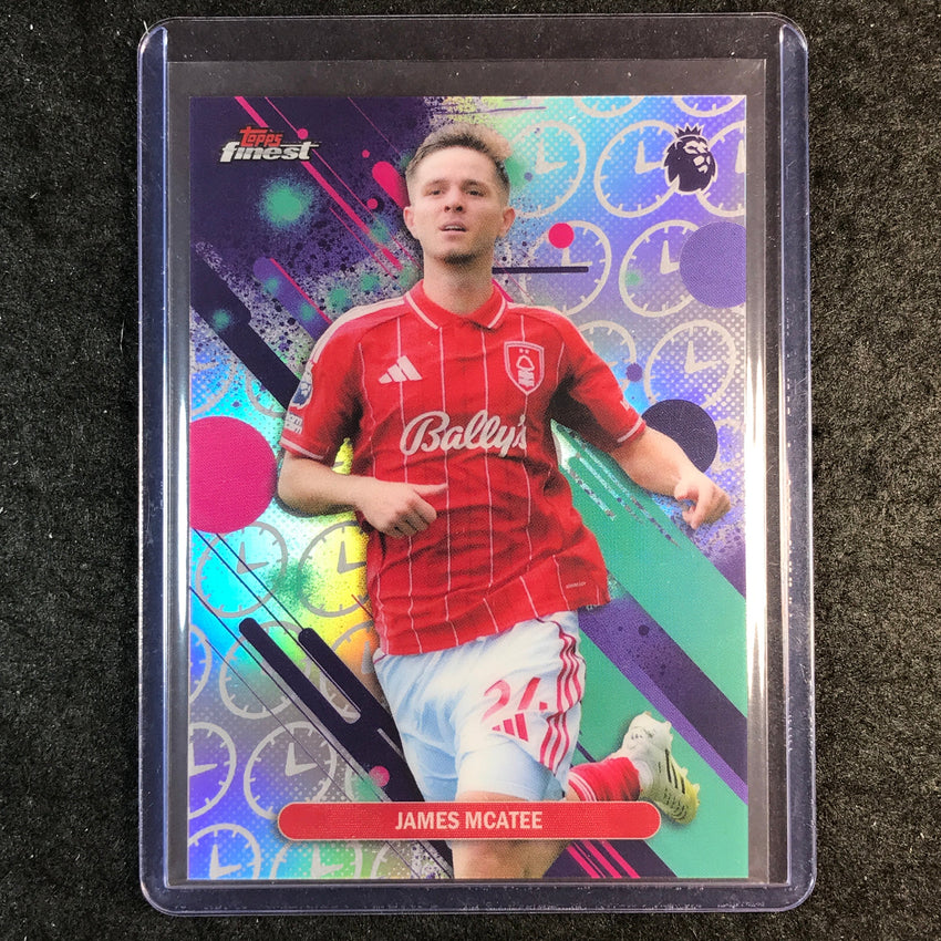 2026 Topps Finest Premier League JAMES MCATEE Common Saturday 3PM SSP #79