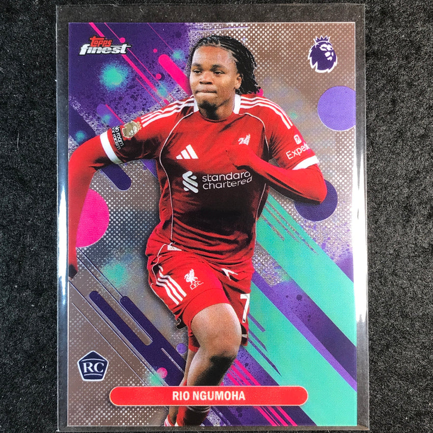 2026 Topps Finest Premier League RIO NGUMOHA Common Rookie Base #55