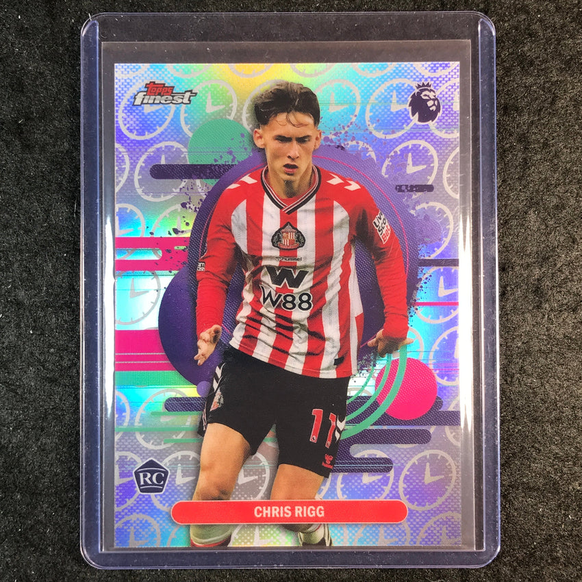 2026 Topps Finest Premier League CHRIS RIGG Rookie Saturday 3PM SSP #179