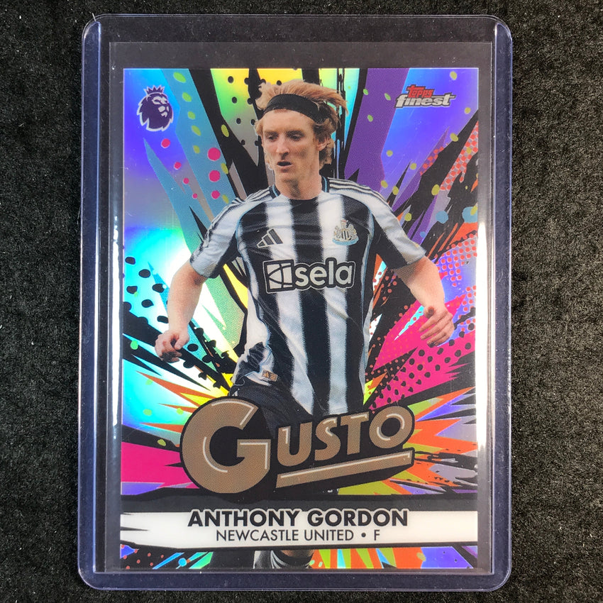 2026 Topps Finest Premier League ANTHONY GORDON Gusto SSP #9
