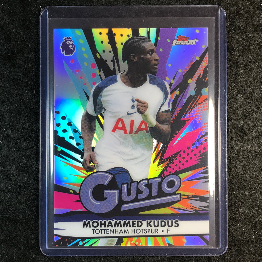 2026 Topps Finest Premier League MOHAMMED KUDUS Gusto SSP #14