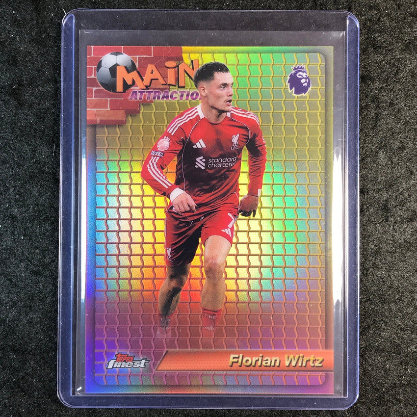 2026 Topps Finest Premier League FLORIAN WIRTZ Main Attraction SSP #2