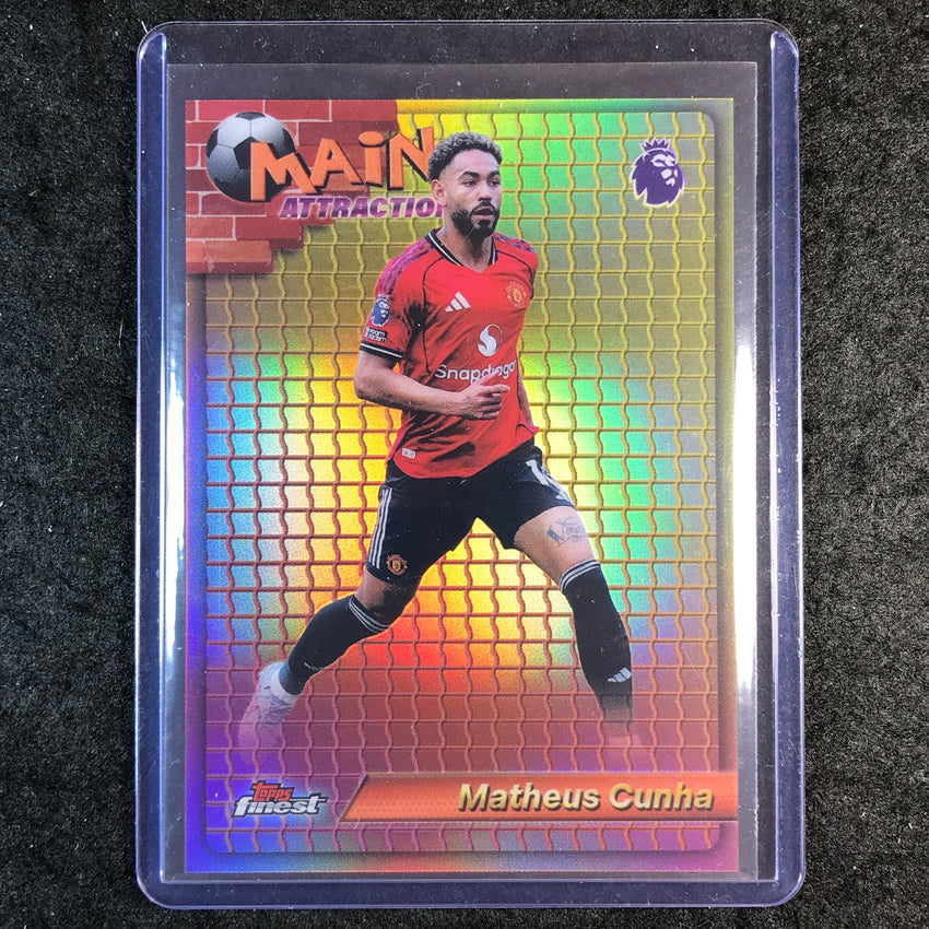 2026 Topps Finest Premier League MATHEUS CUNHA Main Attraction SSP #8