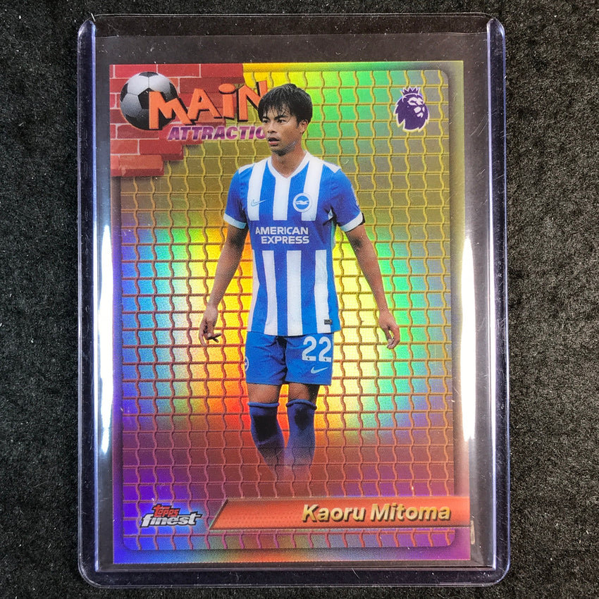 2026 Topps Finest Premier League KAORU MITOMA Main Attraction SSP #10