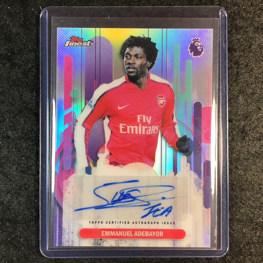2026 Topps Finest Premier League EMMANUEL ADEBAYOR Finest Auto Refractor #FAC-EA