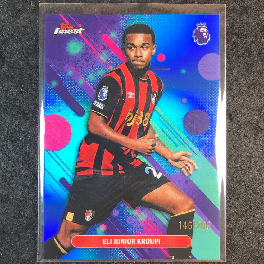 2026 Topps Finest Premier League ELI JUNIOR KROUPI Common Blue /200 #3