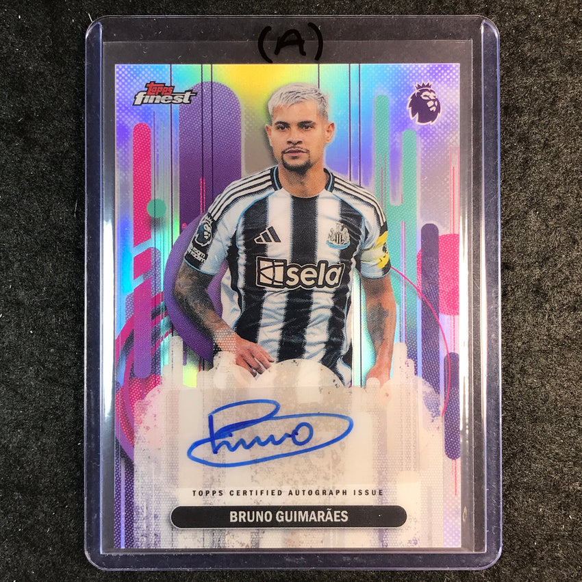 2026 Topps Finest Premier League BRUNO GUIMARAES Auto Refractor #FAC-GU (A)