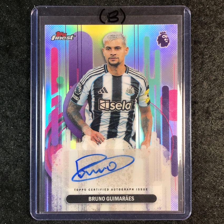 2026 Topps Finest Premier League BRUNO GUIMARAES Auto Refractor #FAC-GU (B)