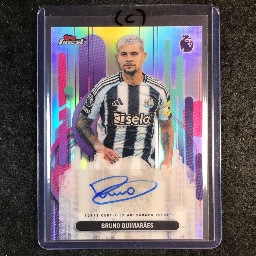 2026 Topps Finest Premier League BRUNO GUIMARAES Auto Refractor #FAC-GU (C)
