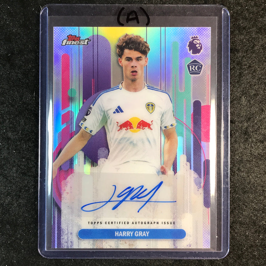 2026 Topps Finest Premier League HARRY GRAY Rookie Auto Refractor #FAC-HG (A)