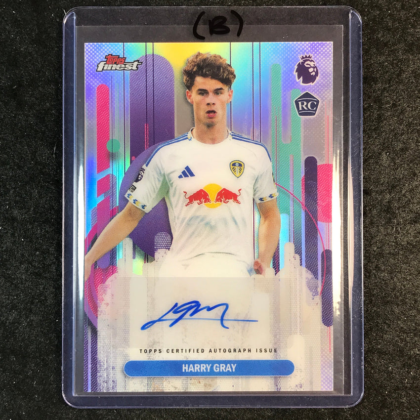 2026 Topps Finest Premier League HARRY GRAY Rookie Auto Refractor #FAC-HG (B)