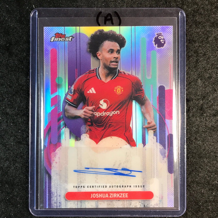 2026 Topps Finest Premier League JOSHUA ZIRKZEE Auto Refractor #FAC-JZ (A)
