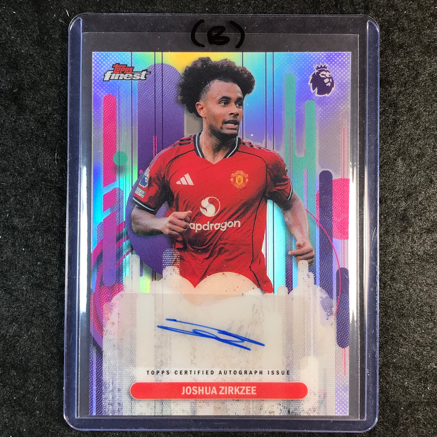 2026 Topps Finest Premier League JOSHUA ZIRKZEE Auto Refractor #FAC-JZ (B)