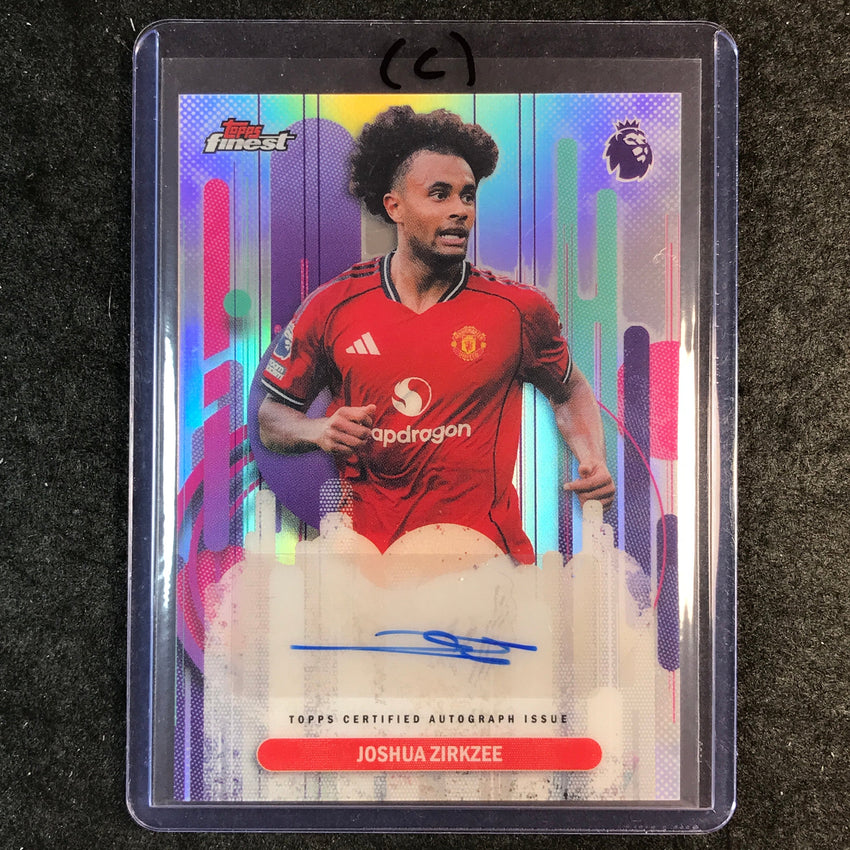 2026 Topps Finest Premier League JOSHUA ZIRKZEE Auto Refractor #FAC-JZ (C)