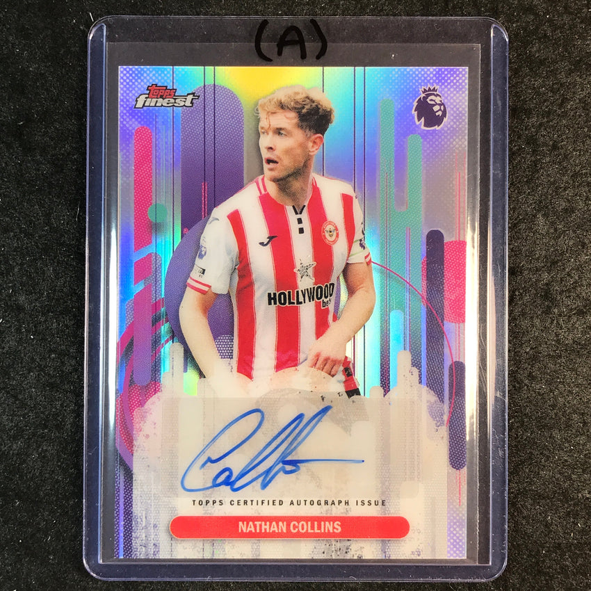 2026 Topps Finest Premier League NATHAN COLLINS Auto Refractor #FAC-NC (A)
