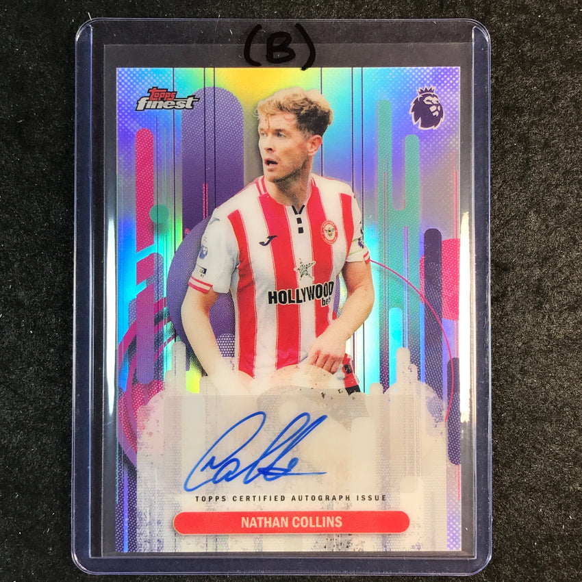 2026 Topps Finest Premier League NATHAN COLLINS Auto Refractor #FAC-NC (B)