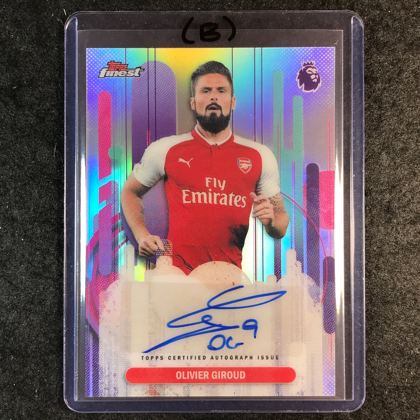 2026 Topps Finest Premier League OLIVIER GIROUD Auto Refractor #FAC-OG (B)