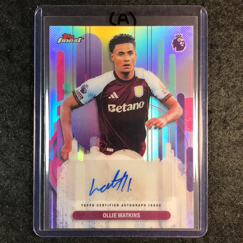 2026 Topps Finest Premier League OLLIE WATKINS Finest Auto Refractor #FAC-OW (A)