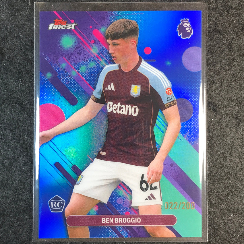 2026 Topps Finest Premier League BEN BROGGIO Rookie Common Blue /200 #9