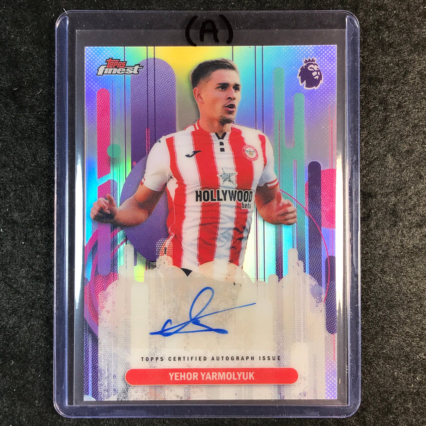 2026 Topps Finest Premier League YEHOR YARMOLYUK Auto Refractor #FAC-YY (A)