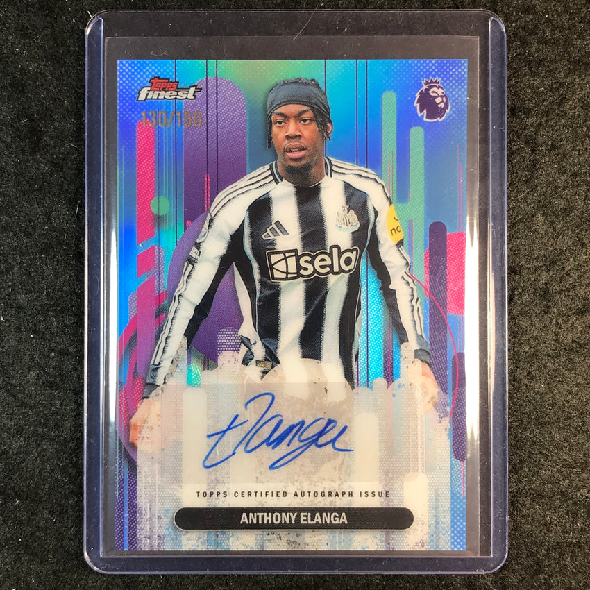 2026 Topps Finest Premier League ANTHONY ELANGA Finest Auto Sky Blue 130/150